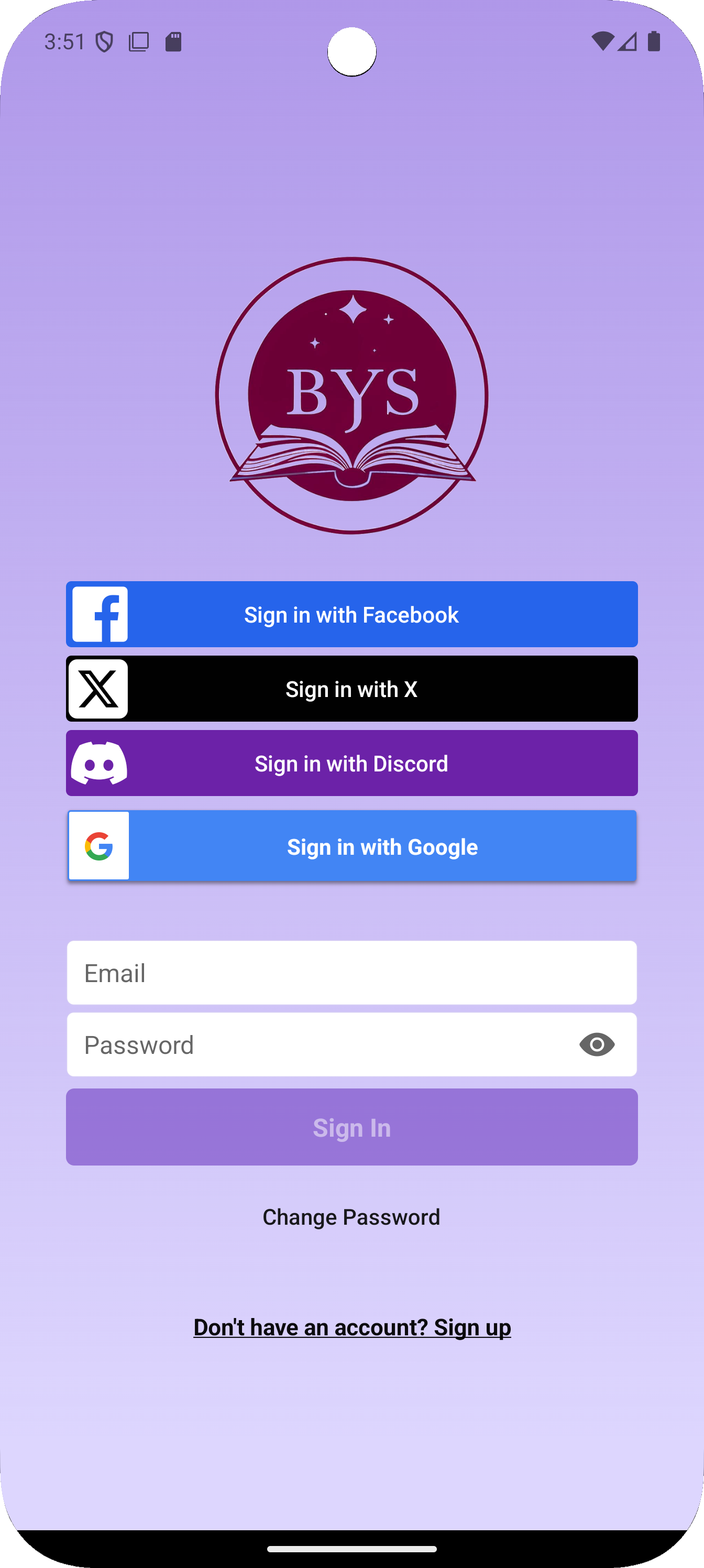 Mobile App LoginPage Screen